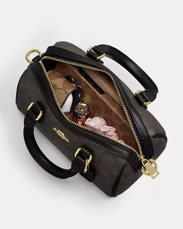 Coach Mini Rowan Crossbody 20 cm Signature Canvas With Cherry Print