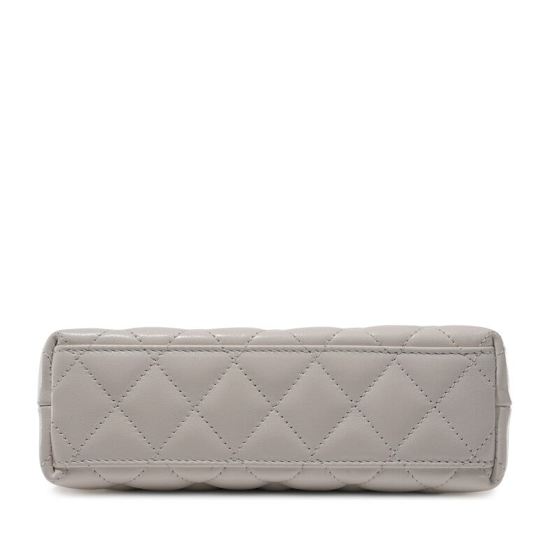 Chanel Mini Kelly White Quilted Aged Calfskin with Gold Hardware – 18 cm