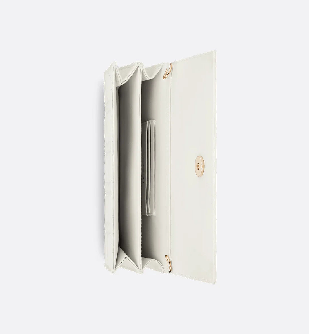 Dior Lady Dior Top Handle Bag in White Quilted Lambskin with Gold Hardware – 20 cm
