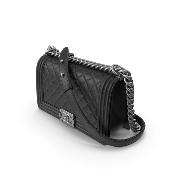 Chanel Boy Bag in Black Quilted Lambskin with Silver Hardware