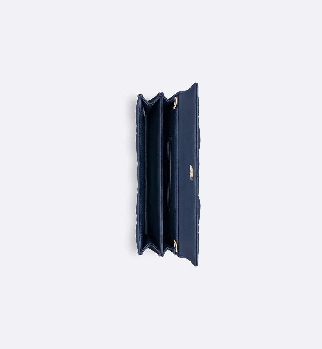 Dior Lady Dior Top Handle Bag in Navy Blue Quilted Lambskin with Gold Hardware – 20 cm