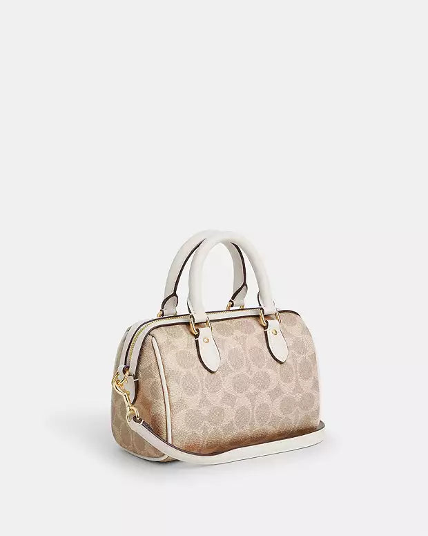 Coach Mini Rowan Crossbody 20 cm Signature Canvas beige