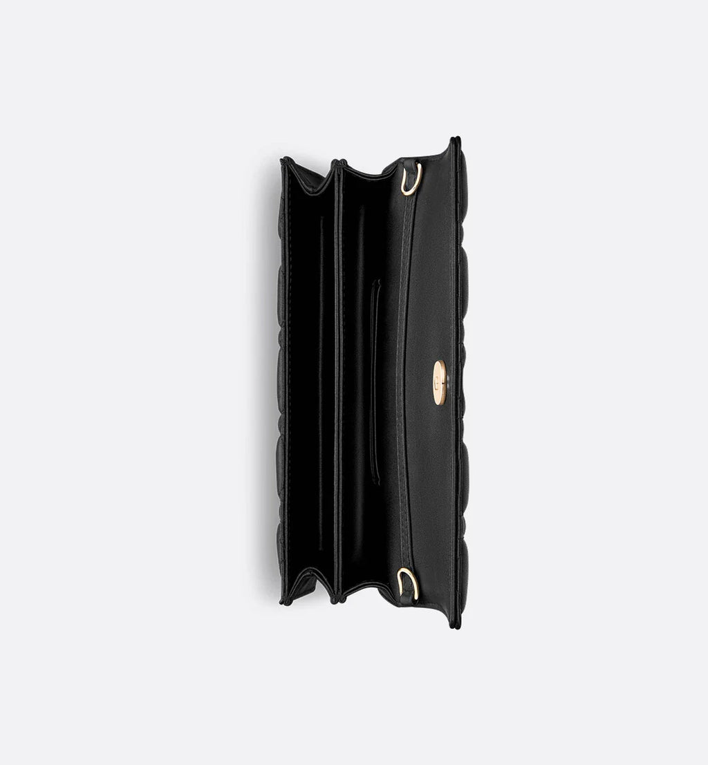 Dior Lady Dior Top Handle Bag in Black Quilted Lambskin with Gold Hardware – 20 cm