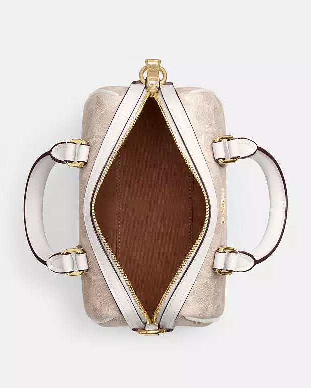 Coach Mini Rowan Crossbody 20 cm Signature Canvas beige