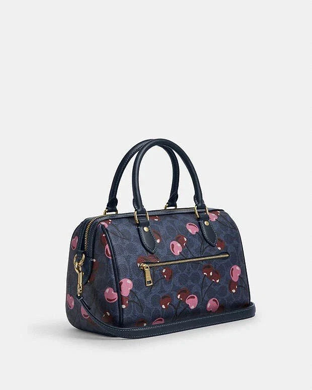 Coach Mini Rowan Crossbody 20 cm Signature Canvas With Cherry Print
