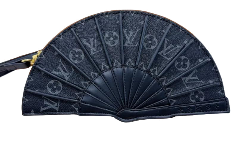Louis Vuitton LV Fan Crossbody Bag in Black Monogram Canvas 36 cm