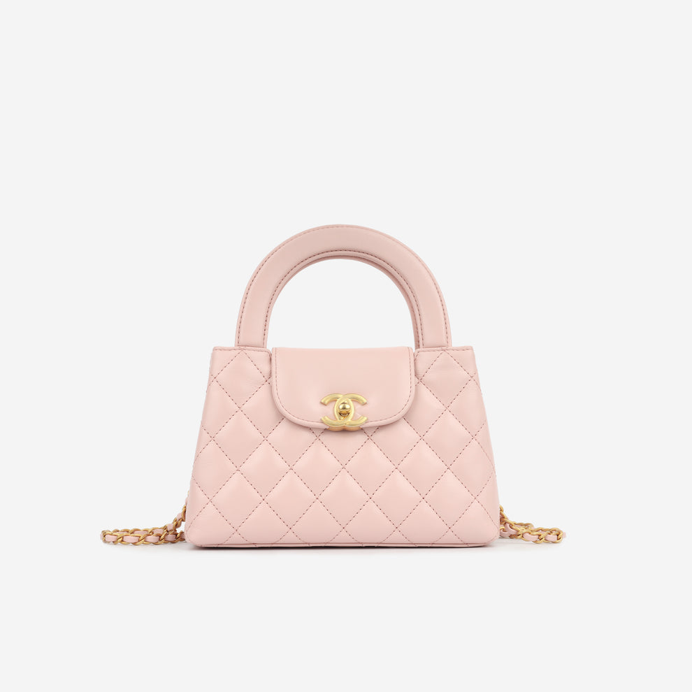 Chanel Mini Kelly Pink Quilted Aged Calfskin with Gold Hardware – 18 cm
