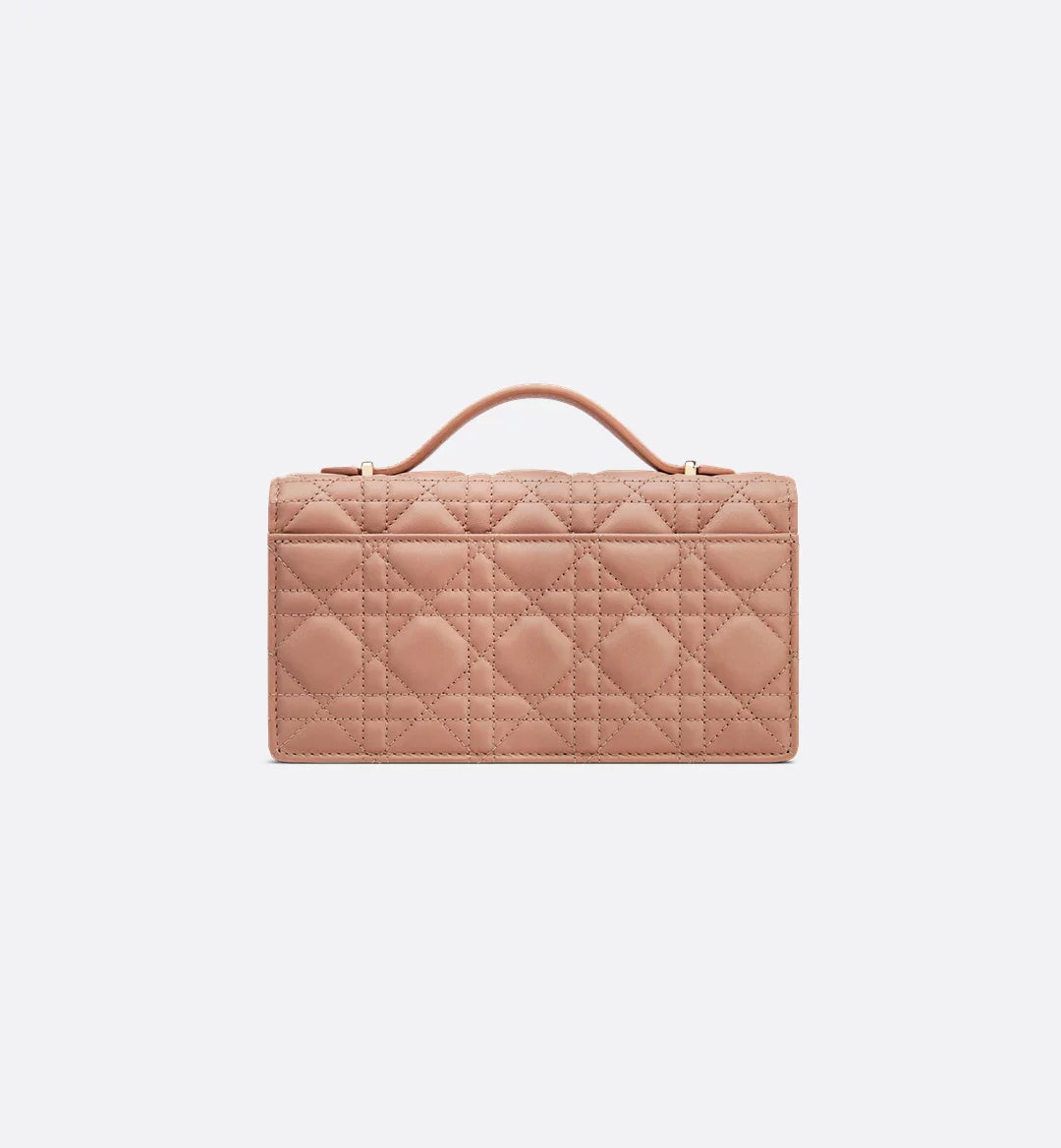 Dior Lady Dior Top Handle Bag in Pink Quilted Lambskin with Gold Hardware – 20 cm
