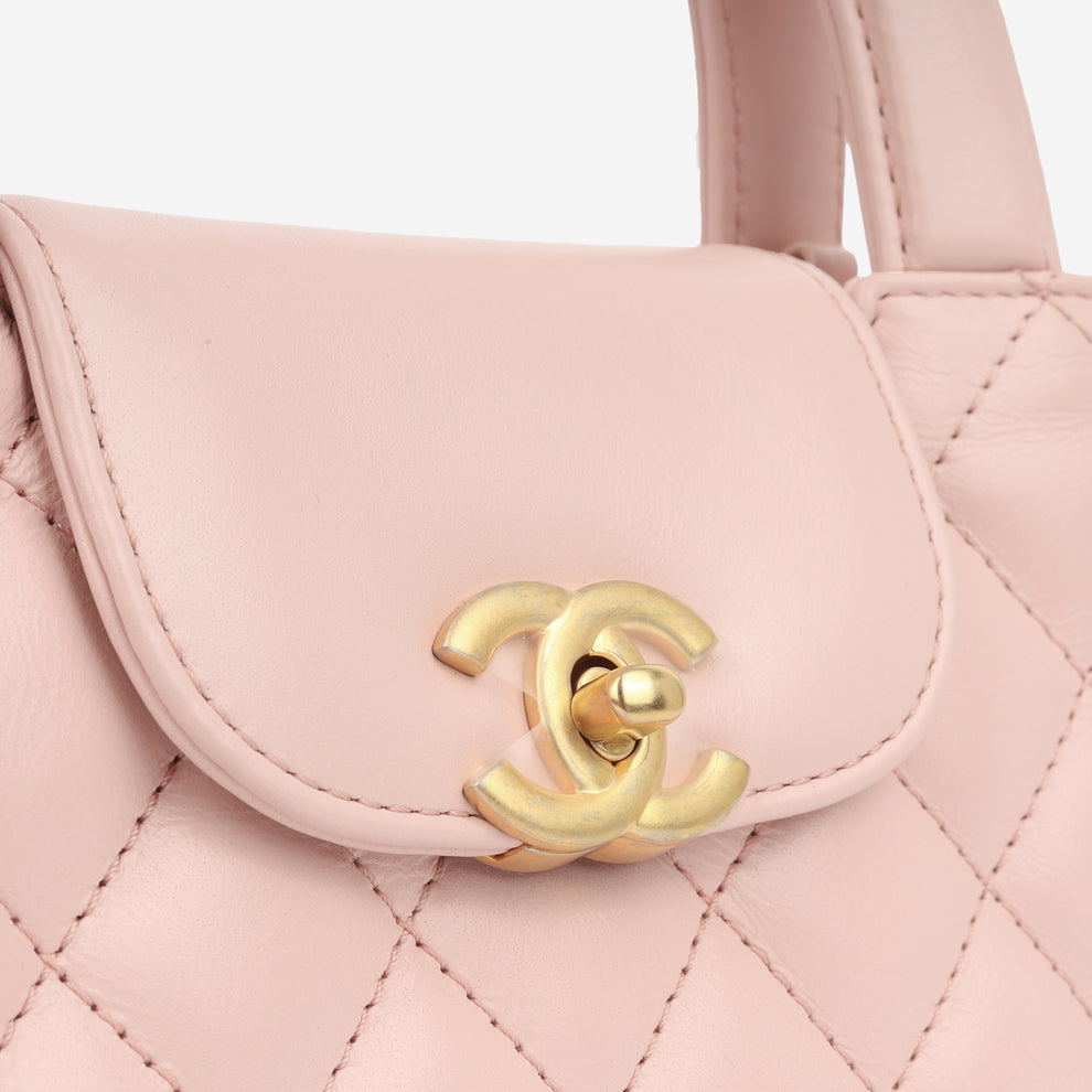 Chanel Mini Kelly Pink Quilted Aged Calfskin with Gold Hardware – 18 cm