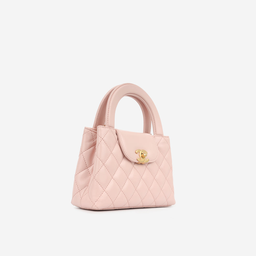 Chanel Mini Kelly Pink Quilted Aged Calfskin with Gold Hardware – 18 cm